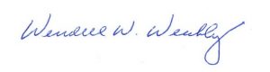 Wendell Weakley Signature