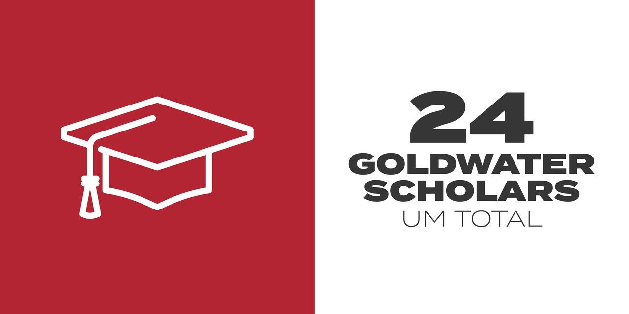 24 goldwater Scholars UM TOTAL